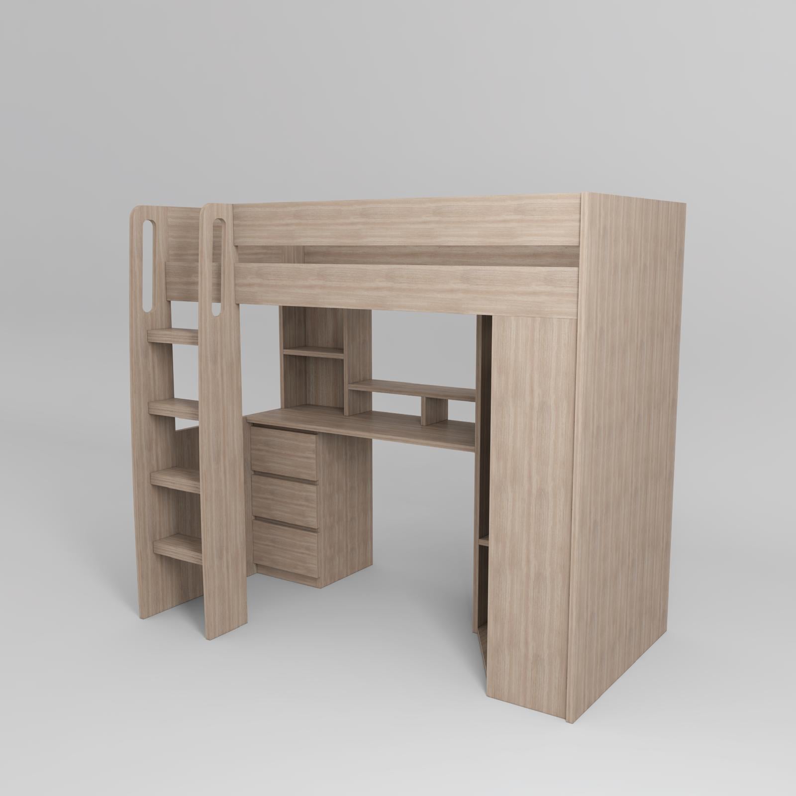 Integrated Bunk Bed with Storage/Desk image 2