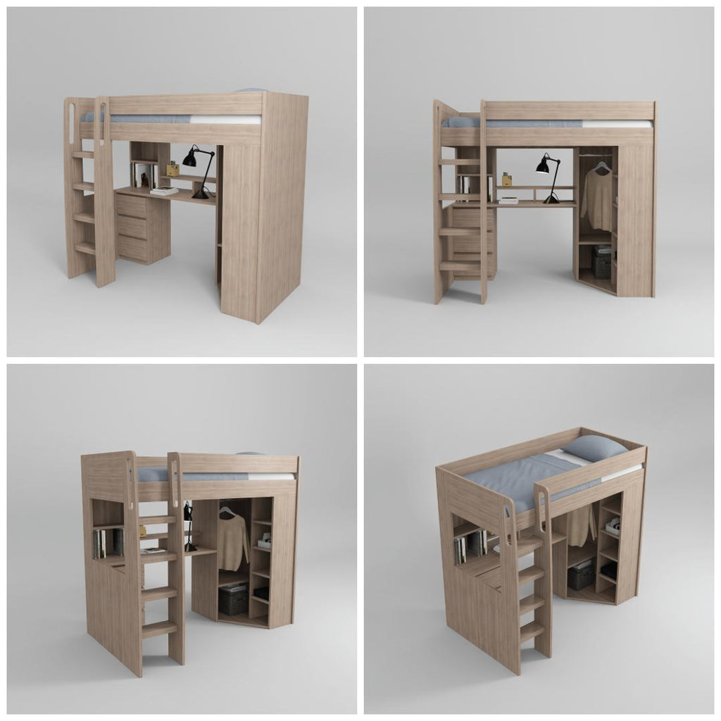 Integrated Bunk Bed with Storage/Desk image 5